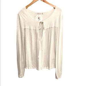 Nectar Clothing Long sleeve white small top NWT